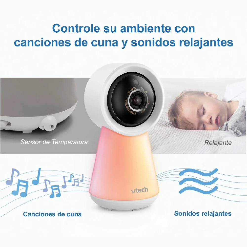 MONITOR DE VIDEO PARA BEBÉ VTECH RM5756HD FULL HD 1080P WIFI PANTALLA 5 PULGADAS Y ACCESO DESDE CELULAR - 6