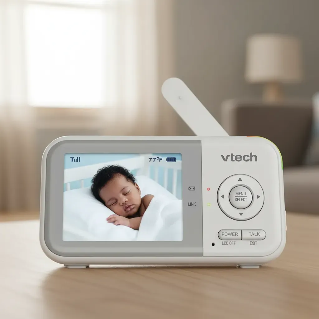 MONITOR DE VIDEO PARA BEBÉ VTECH VM3262 CÁMARA MOTORIZADA PAN TILT PANTALLA 2.8 PULGADAS Y BATERÍA RECARGABLE - 5