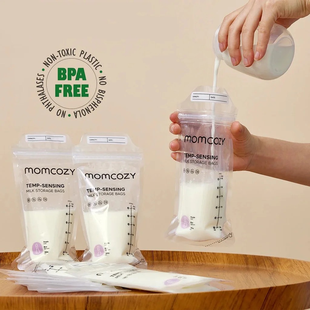 BOLSAS DE ALMACENAMIENTO DE LECHE MATERNA X50 UND 6OZ - MOMCOZY - 2