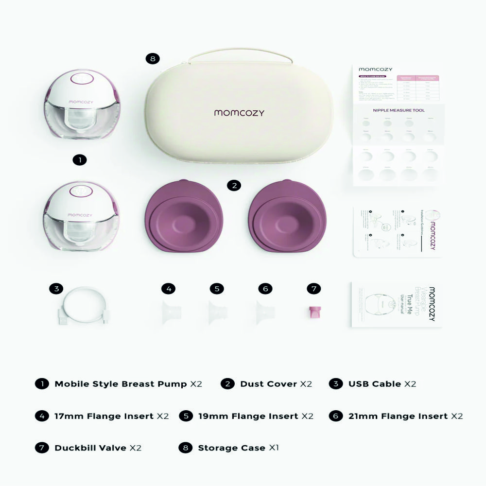 EXTRACTOR DE LECHE DODBLE M6 MANOS LIBRES – MOMCOZY - 2