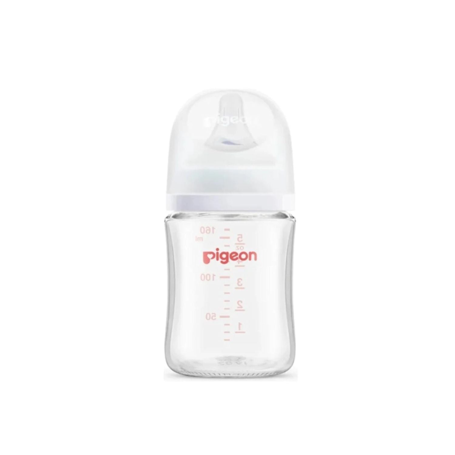 BIBERON PIGEON DE VIDRIO SOFTOUCH BOCA ANCHA 160ML / 5OZ. BLANCO - 2