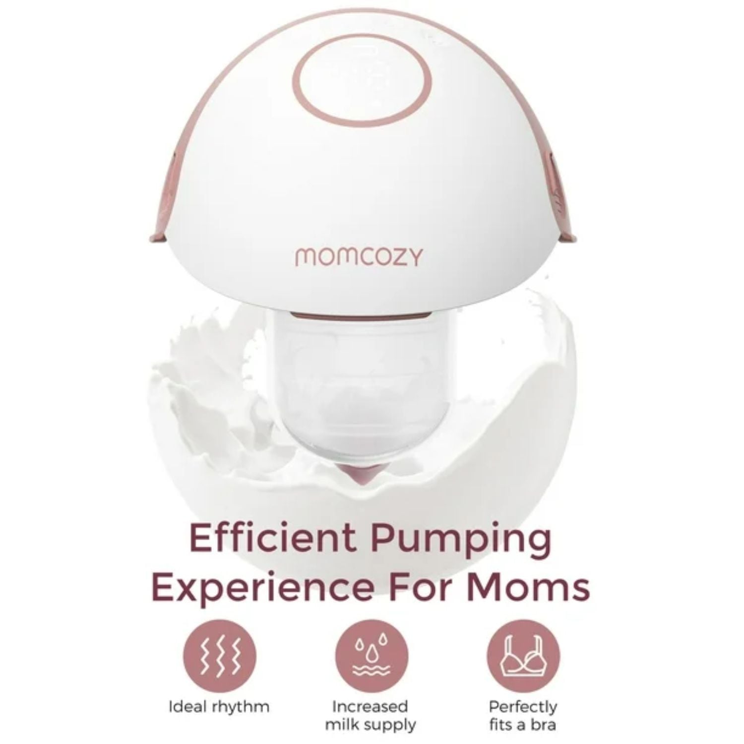EXTRACTOR DE LECHE MATERNA M6 UNA SUCCIÓN -MANOS LIBRES – MOMCOZY - 3