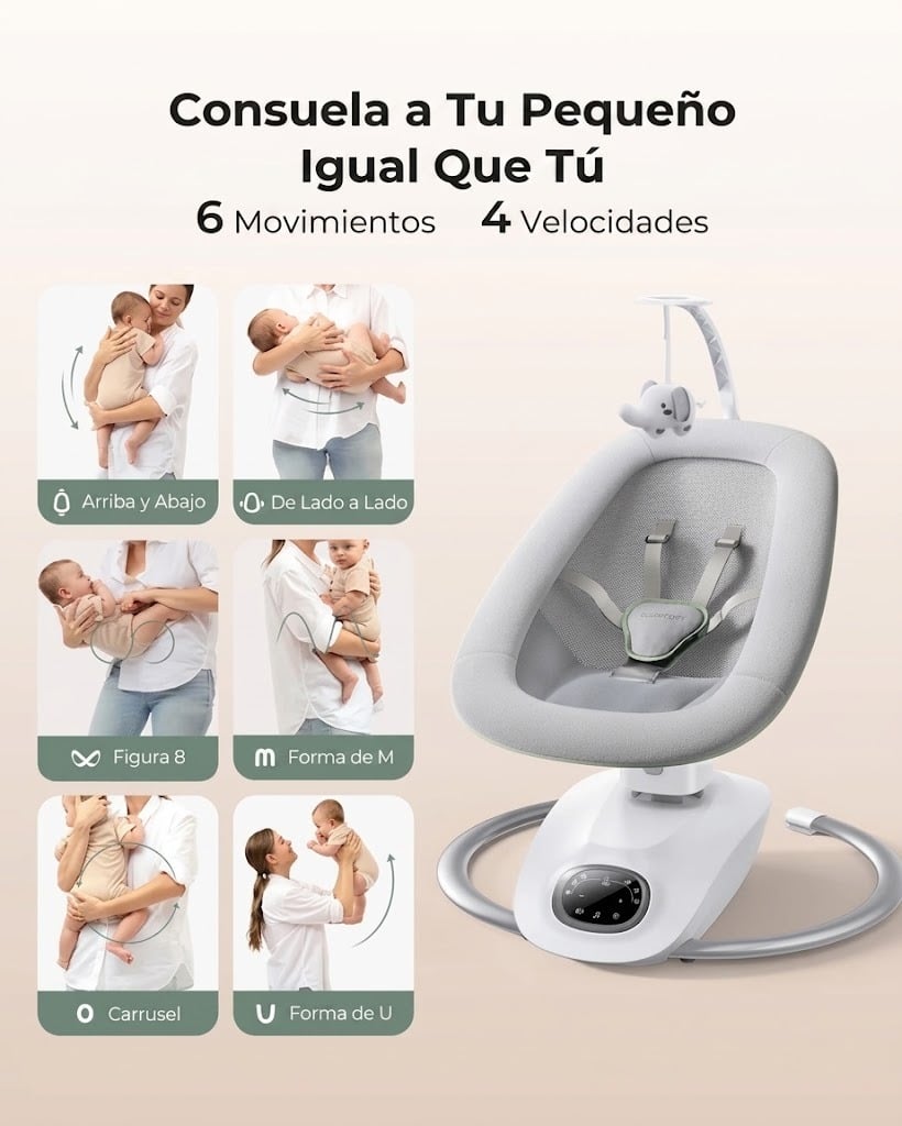 COLUMPIO AUTOMATICO DE MOVIMIENTO MULTIPLE PARA BEBÈ - 2