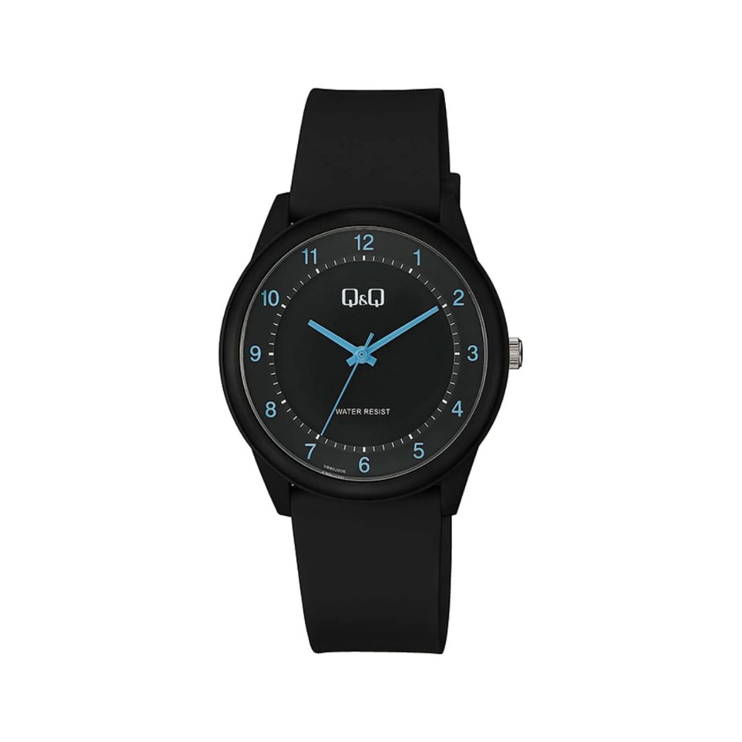 RELOJ QYQ PARA HOMBRE COLOR NEGRO ACUÁTICO Y DEPORTIVO RESISTENTE AL AGUA - IDEAL PARA REGALAR - 1
