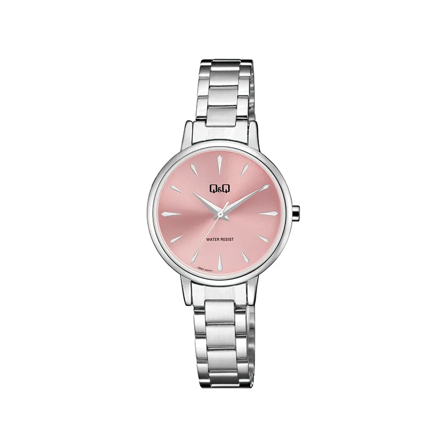 RELOJ QYQ MUJER COLOR PLATEADO CON BRAZALETE DE ACERO Y CIERRE DESPLEGABLE RESISTENTE AL AGUA - REGALO ELEGANTE PARA MUJER - 1