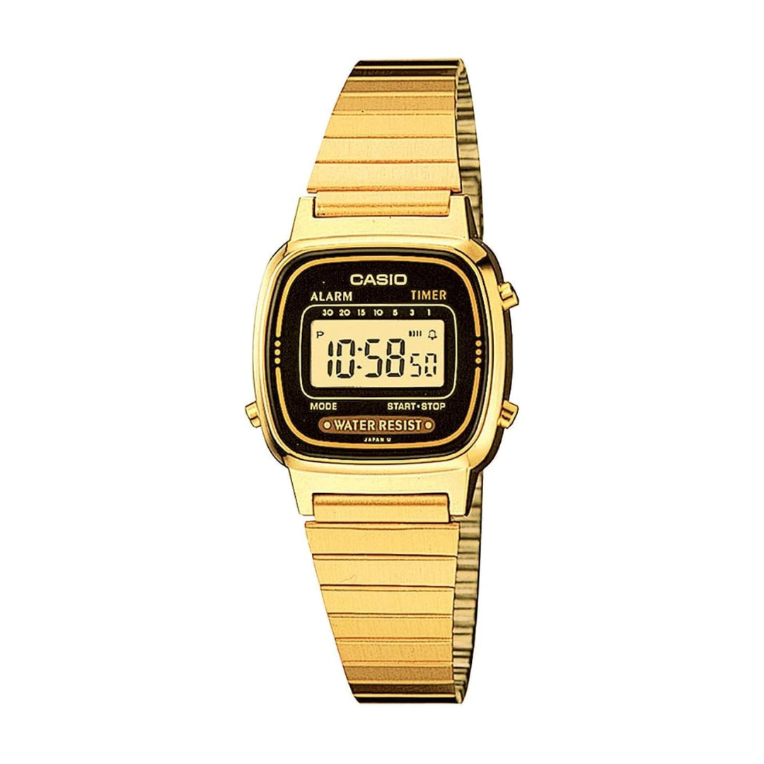 RELOJ VINTAGE PARA MUJER RESISTENTE AL AGUA DISEÑO RETRO - ELEGANTE COLOR DORADO- REGALO IDEAL PARA MUJER - 1