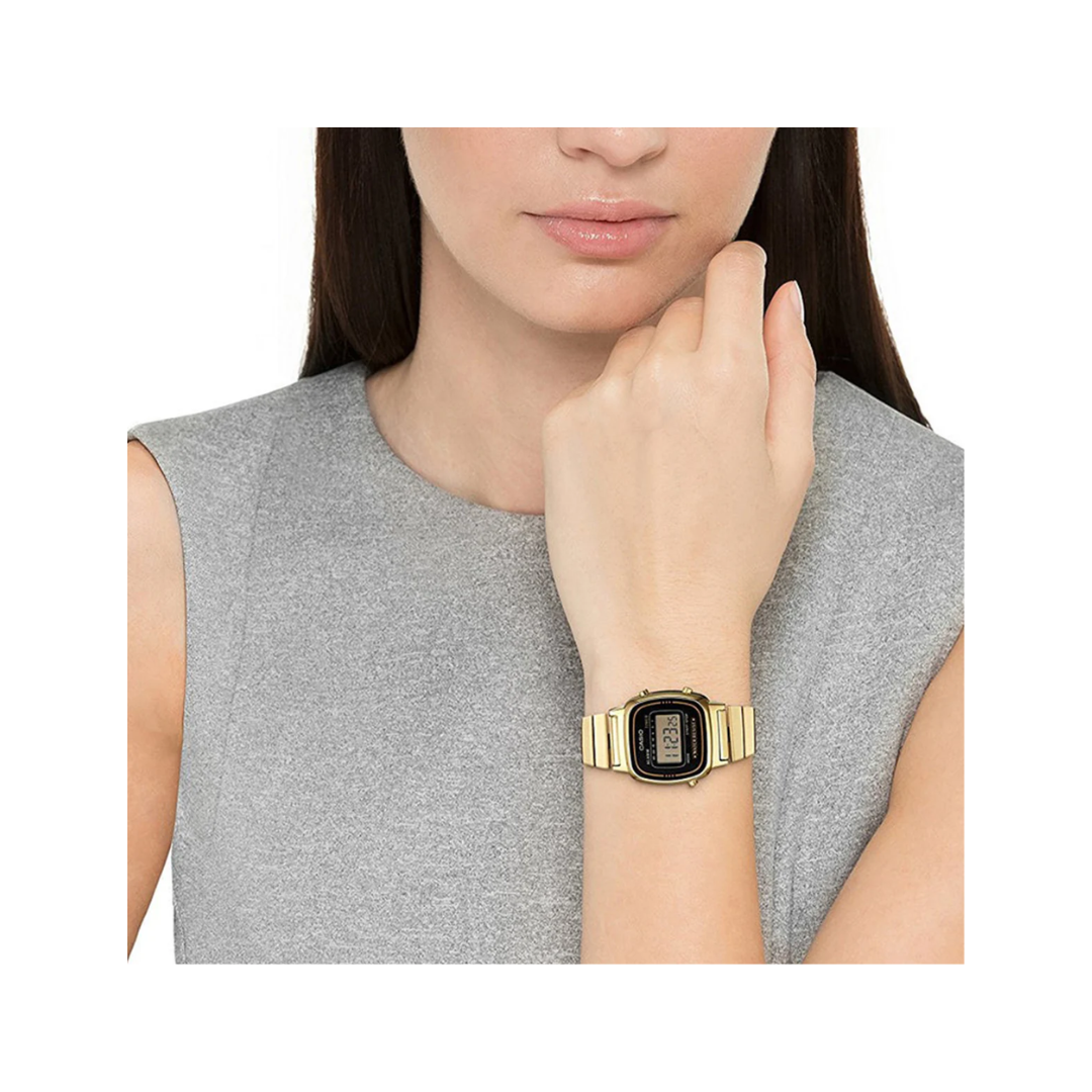 RELOJ VINTAGE PARA MUJER RESISTENTE AL AGUA DISEÑO RETRO - ELEGANTE COLOR DORADO- REGALO IDEAL PARA MUJER - 4
