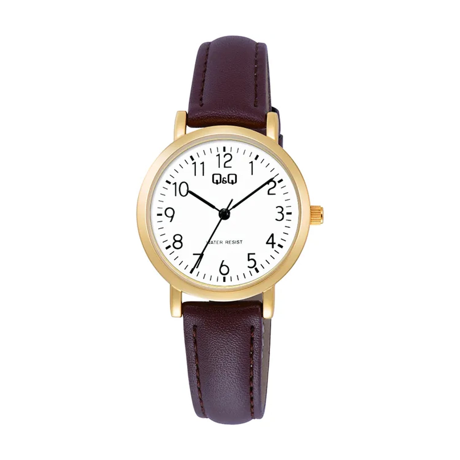 RELOJ QYQ PARA MUJER CON CUERO COLOR MARRÓN - RELOJ FEMENINO CLÁSICO PARA OFICINA Y REGALO ESPECIAL - 1