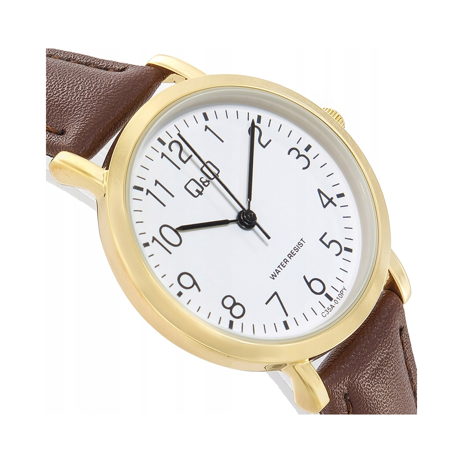 RELOJ QYQ PARA MUJER CON CUERO COLOR MARRÓN - RELOJ FEMENINO CLÁSICO PARA OFICINA Y REGALO ESPECIAL - 3