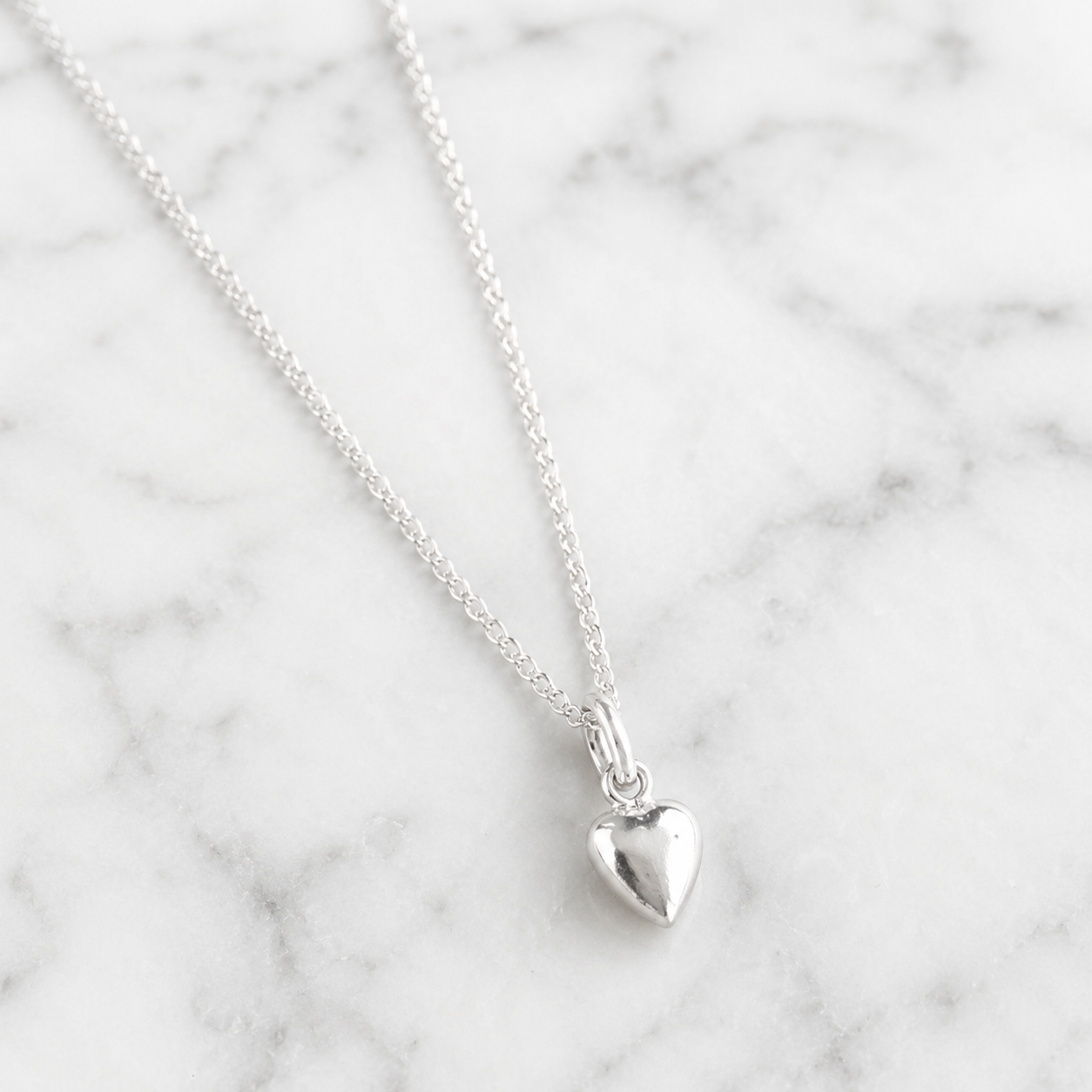 COLLAR PARA MUJER CON DIJE DE CORAZÓN DE PLATA 925 REGALO IDEAL PARA MUJER - 1