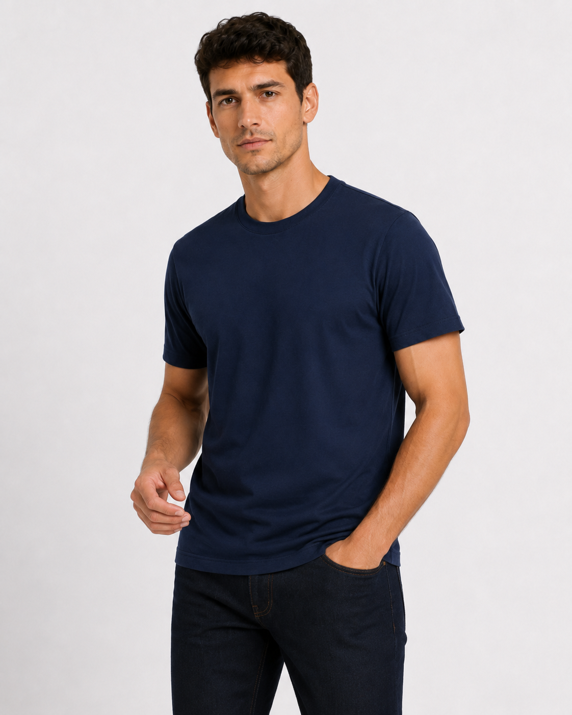 PACK 3 POLOS BASICOS PARA HOMBRE 100% ALGODÓN PIMA COLOR NEGRO AZUL Y BEIGE REGALO IDEAL PARA HOMBRE - 3