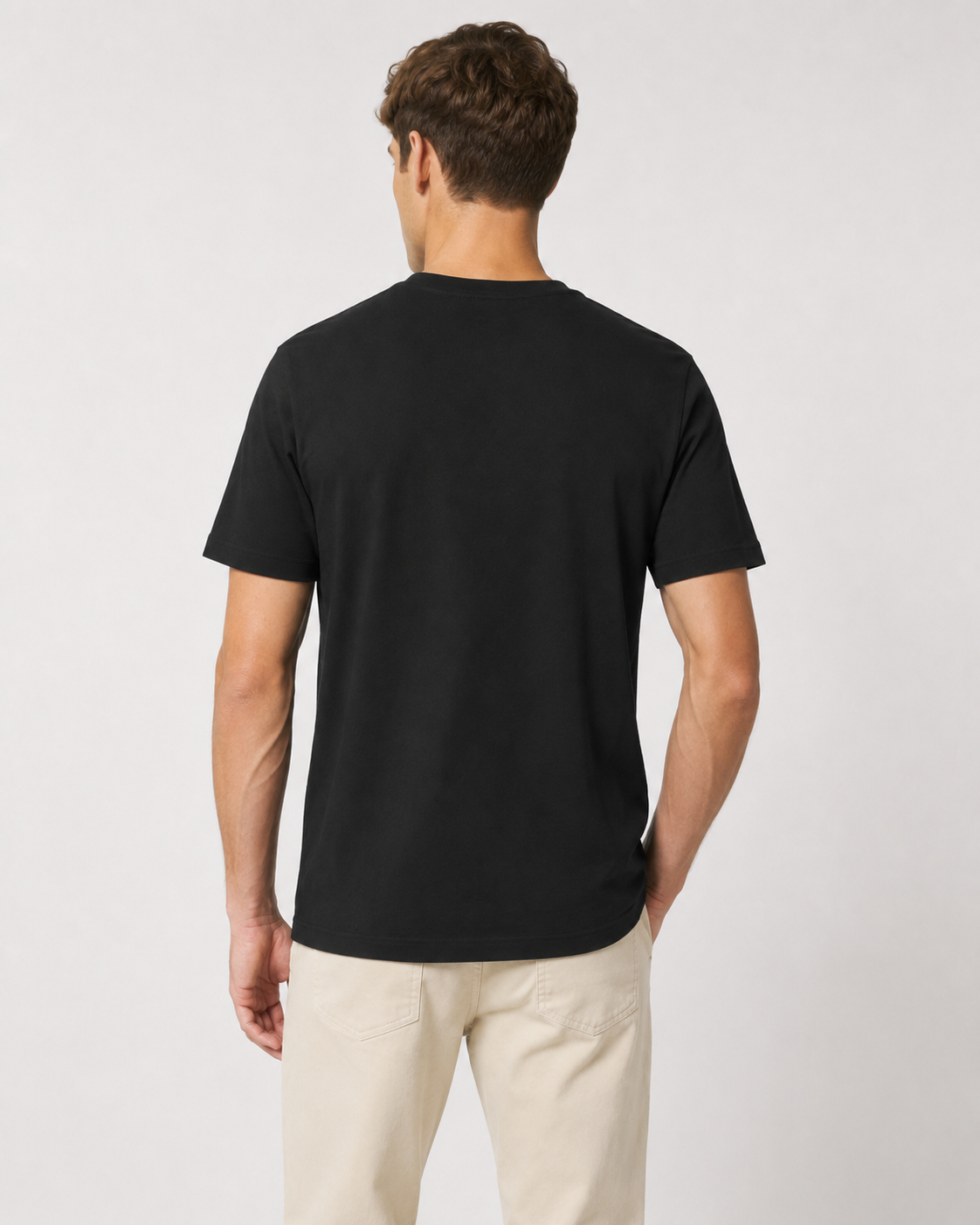PACK 3 POLOS BASICOS PARA HOMBRE 100% ALGODÓN PIMA COLOR NEGRO AZUL Y BEIGE REGALO IDEAL PARA HOMBRE - 4