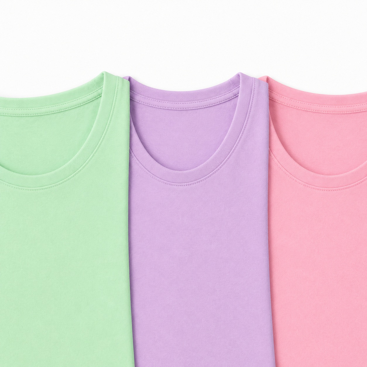 PACK DE 3 POLOS PARA NIÑA 100% ALGODÓN PIMA COLOR LILA VERDE Y ROSA CON MANGA CORTA SUAVE Y CÓMODO - 4