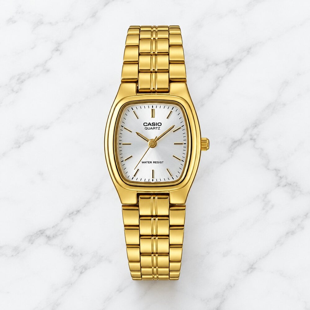 RELOJ CASIO LTP-1169N-7ARDF RECTANGULAR 22 MM ANALÓGICO CON BRAZALETE DE ACERO INOXIDABLE - 1