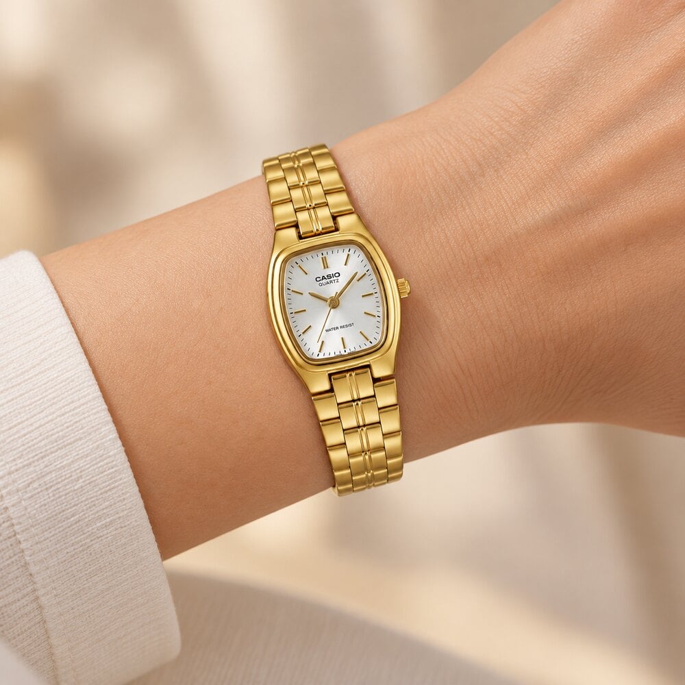 RELOJ CASIO LTP-1169N-7ARDF RECTANGULAR 22 MM ANALÓGICO CON BRAZALETE DE ACERO INOXIDABLE - 2