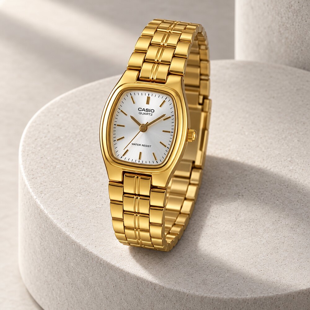 RELOJ CASIO LTP-1169N-7ARDF RECTANGULAR 22 MM ANALÓGICO CON BRAZALETE DE ACERO INOXIDABLE - 5