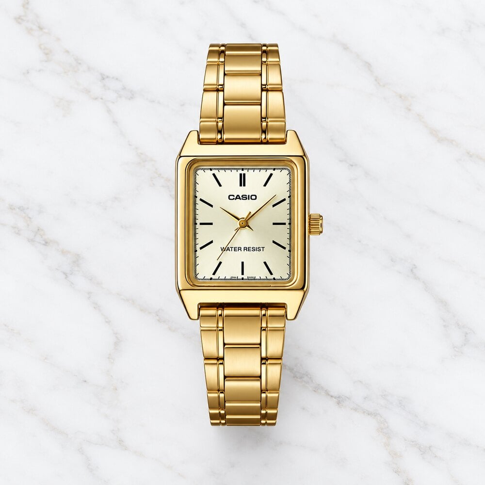 RELOJ CASIO LTP-V007G-9EUDF DORADO 22 MM ANALÓGICO CON BRAZALETE DE ACERO INOXIDABLE - 1