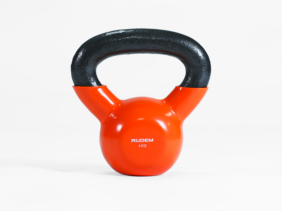 RUDEM KETTLEBELL PESAS RUSAS RECUBIERTAS DE JEBE 4KG - 1