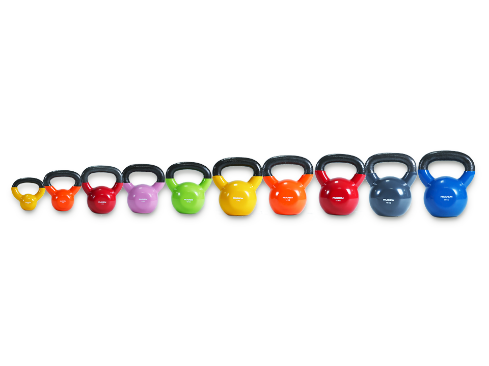 RUDEM KETTLEBELL PESAS RUSAS RECUBIERTAS DE JEBE 14KG - 2