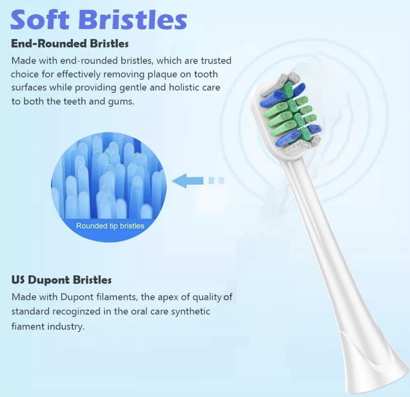 CABEZAL PHILIPS 9023-BL551 CEPILLO ELÉCTRICO COMPATIBLE SONICARE PACK 4 UNI - 5