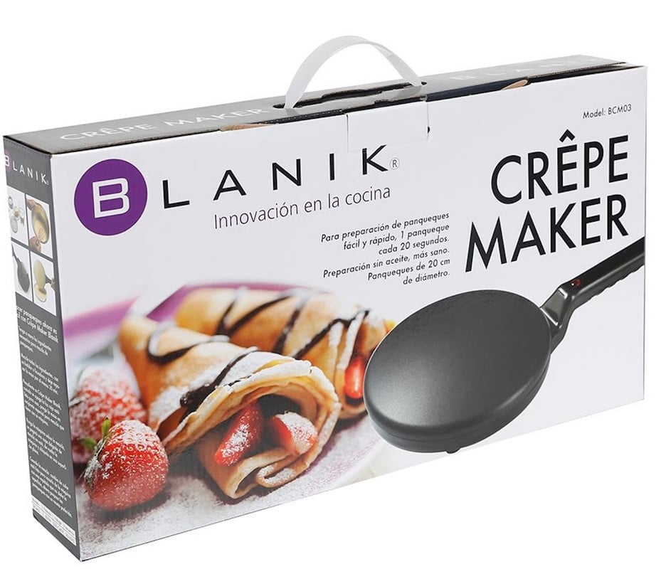 MAQUINA PARA HACER CREPES BLANIK ANTI-ADHERENTE + ACCESORIO - 1