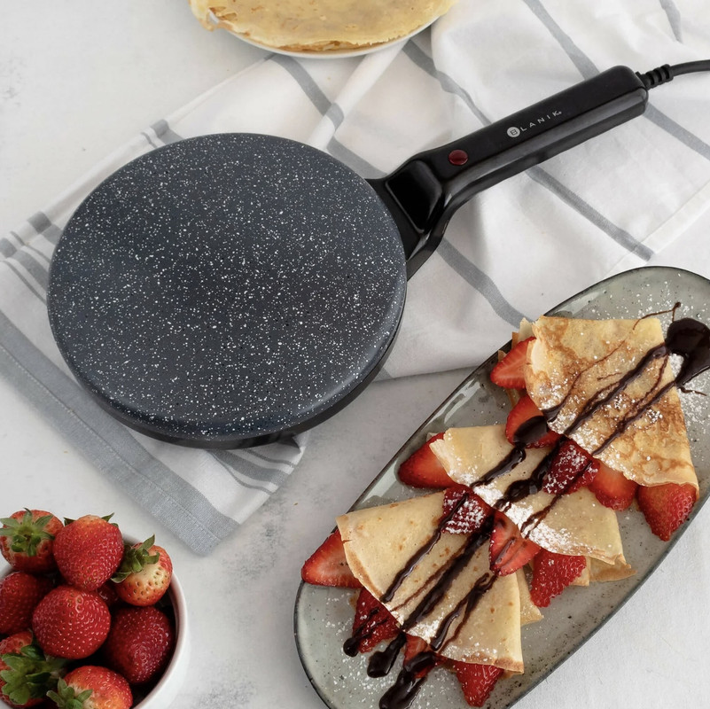 MAQUINA PARA HACER CREPES BLANIK ANTI-ADHERENTE + ACCESORIO - 7