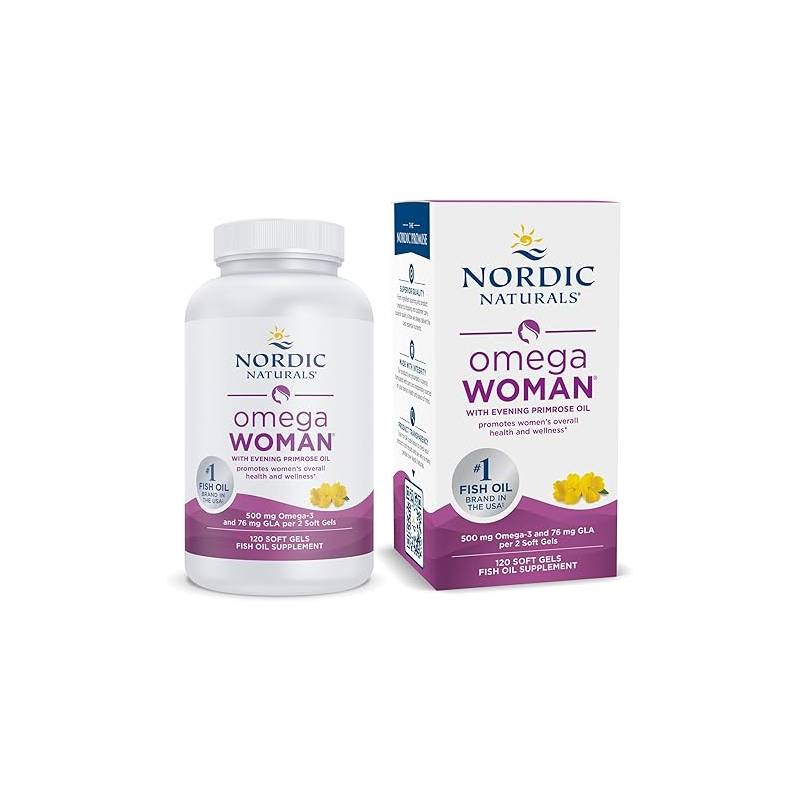 NORDIC NATURALS OMEGA WOMAN 120 SOFTGELS - 1