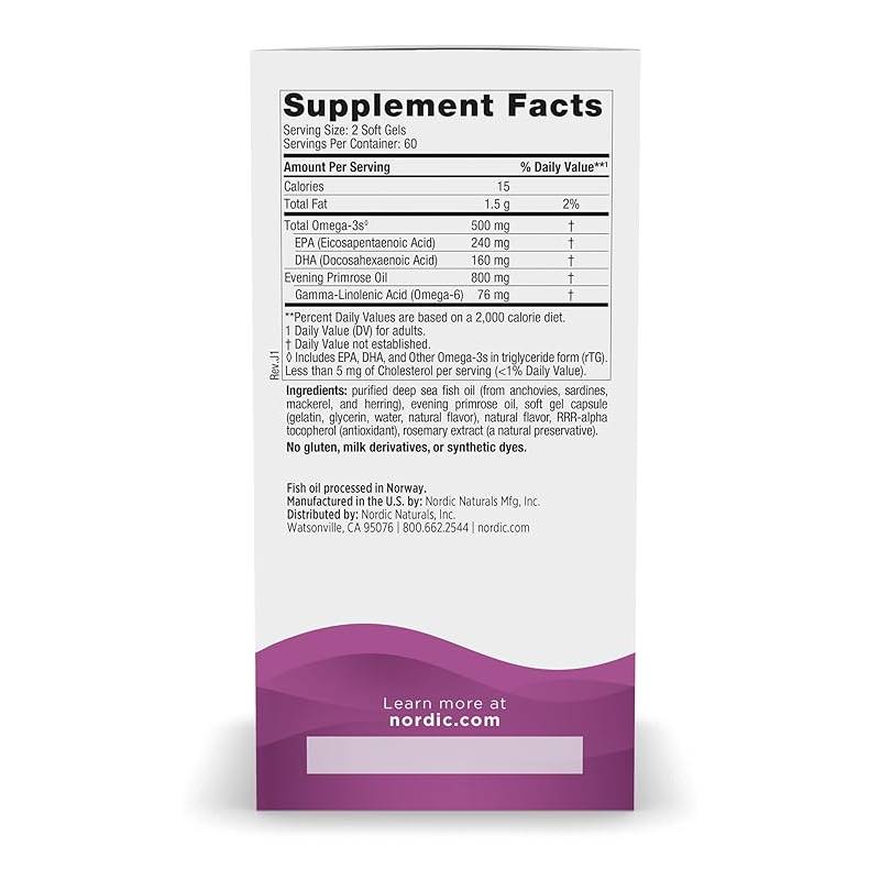 NORDIC NATURALS OMEGA WOMAN 120 SOFTGELS - 2