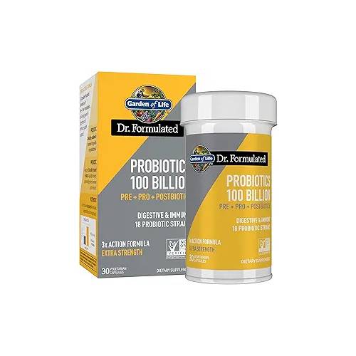 GARDEN OF LIFE PROBIOTICS 100 BILLION PRE + PRO + POSTBIOTICS 30 CAPSULAS - 1