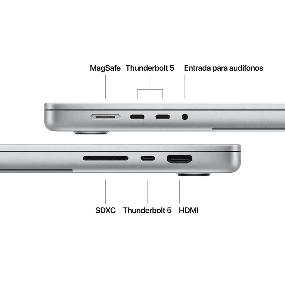 APPLE MACBOOK PRO 14' M5 CHIP 16GB RAM 1TB SSD SIVER TECLADO EN INGLÉS - 3