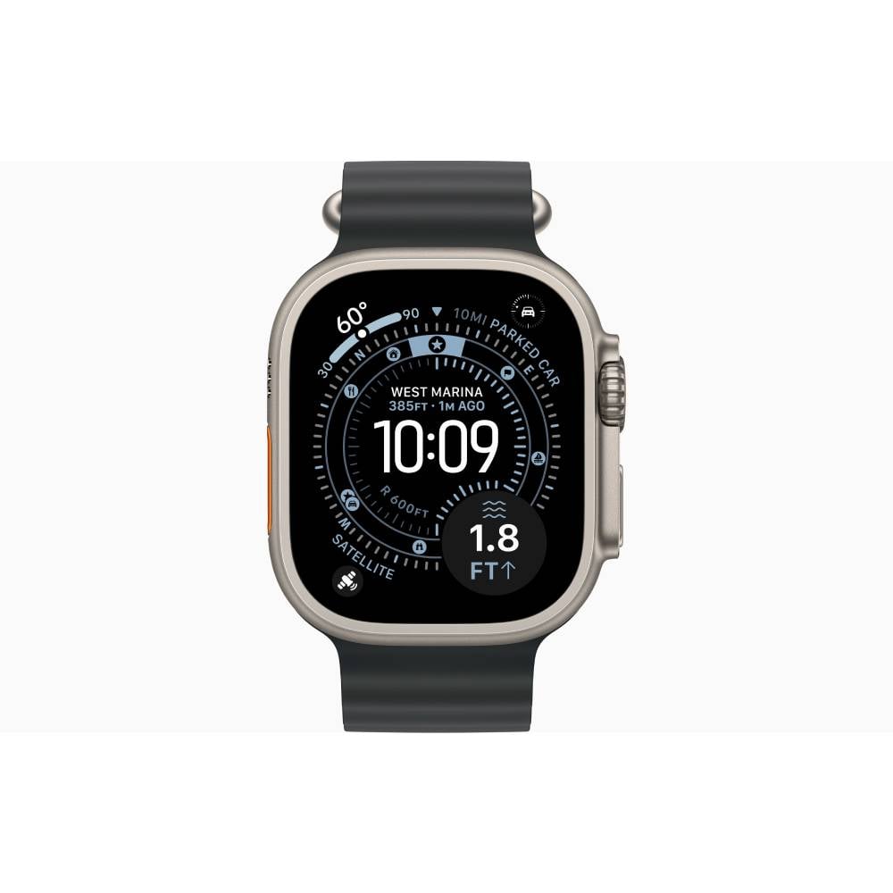 APPLE WATCH ULTRA 3, 49MM GPS + CELL, NATURAL TITANIUM CASE WITH BLACK NATURAL OCEAN BAND - 2