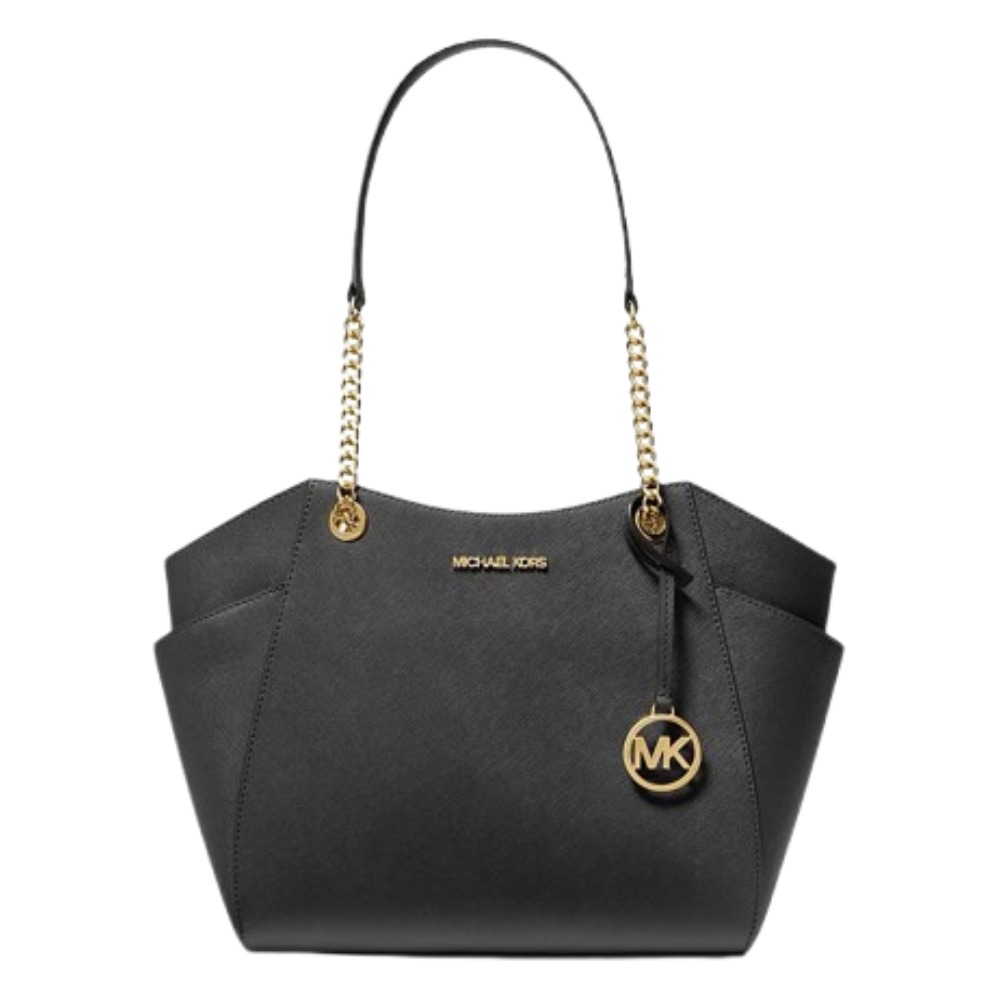 MICHAEL KORS BOLSO DE HOMBRO JET SET NEGRO GRANDE CON LOGOTIPO - 1