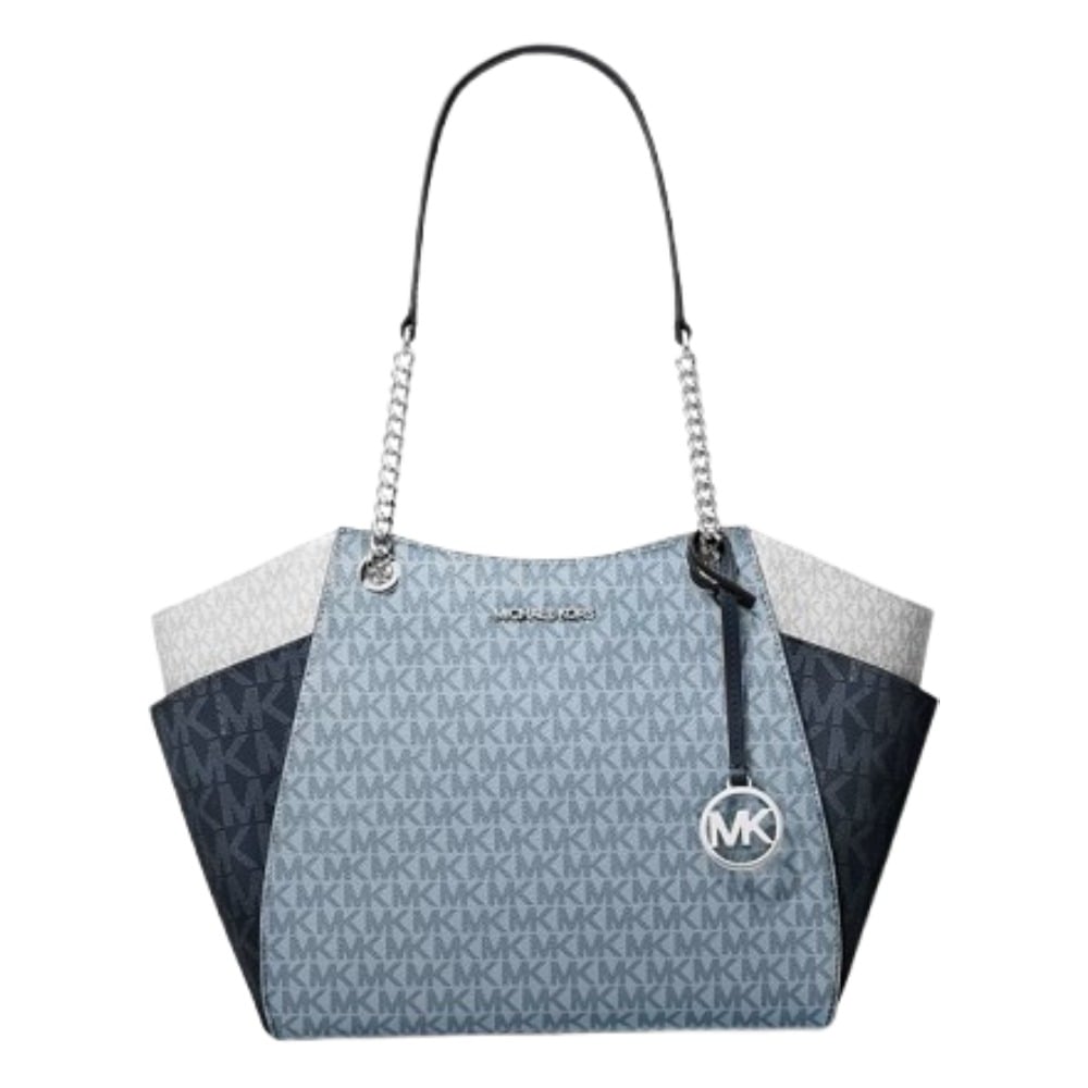 MICHAEL KORS BOLSO DE HOMBRO JET SET CELESTE GRANDE CON LOGOTIPO - 1