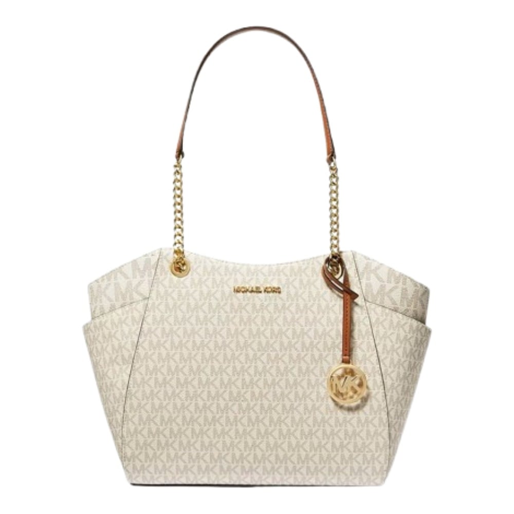 MICHAEL KORS BOLSO DE HOMBRO VAINILLA JET SET GRANDE CON LOGOTIPO - 1