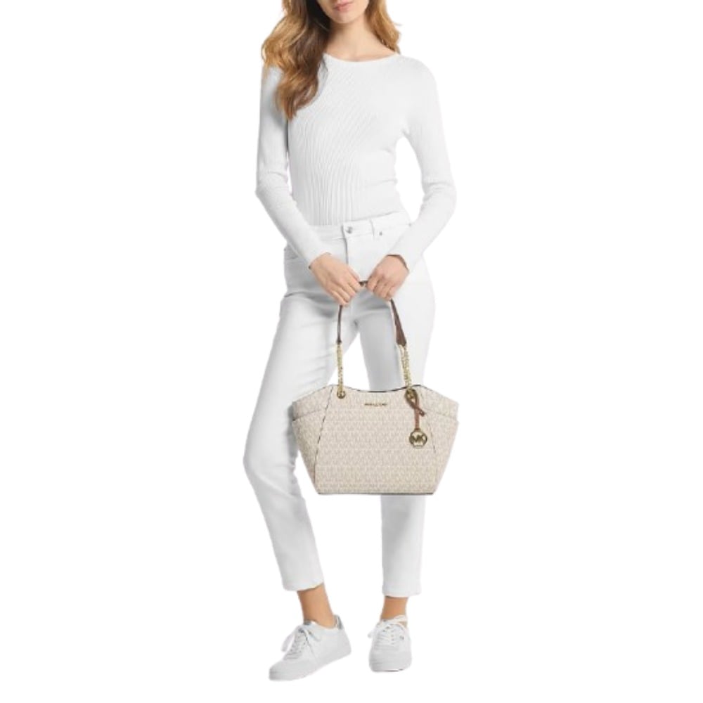 MICHAEL KORS BOLSO DE HOMBRO VAINILLA JET SET GRANDE CON LOGOTIPO - 3