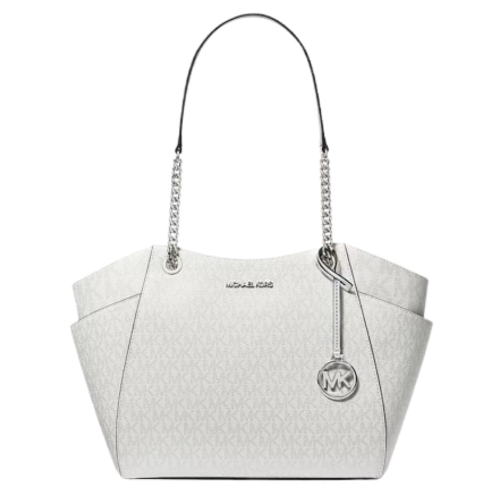 MICHAEL KORS BOLSO DE HOMBRO JET SET BLANCO GRANDE CON LOGOTIPO - 1