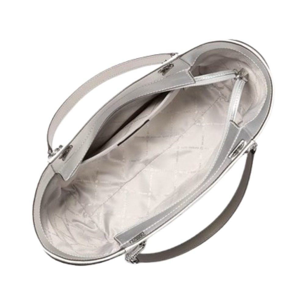MICHAEL KORS BOLSO DE HOMBRO JET SET BLANCO GRANDE CON LOGOTIPO - 3