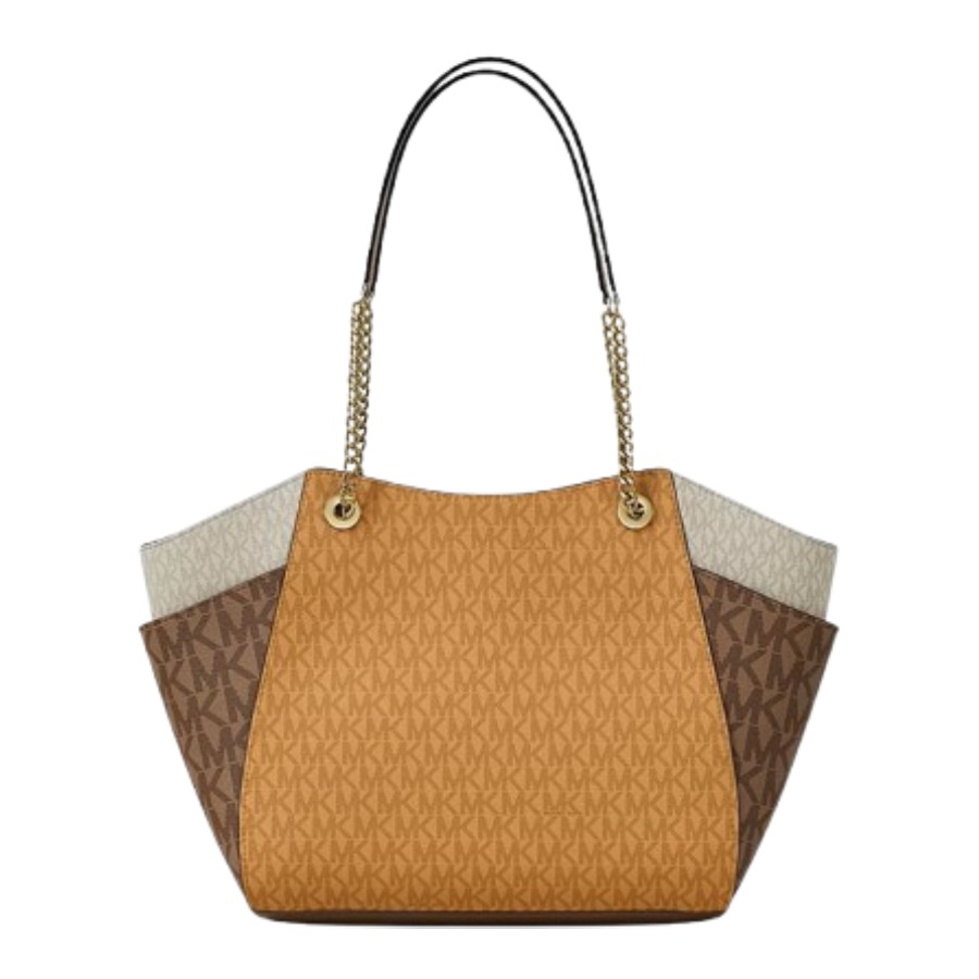 MICHAEL KORS BOLSO DE HOMBRO JET SET MOSTAZA GRANDE CON LOGOTIPO - 2