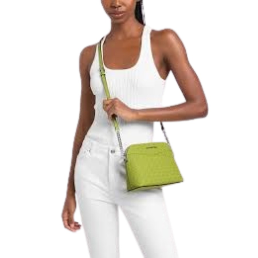 MICHAEL KORS BOLSO CROSSBODY MEDIUM DOME JET SET VERDE - 2