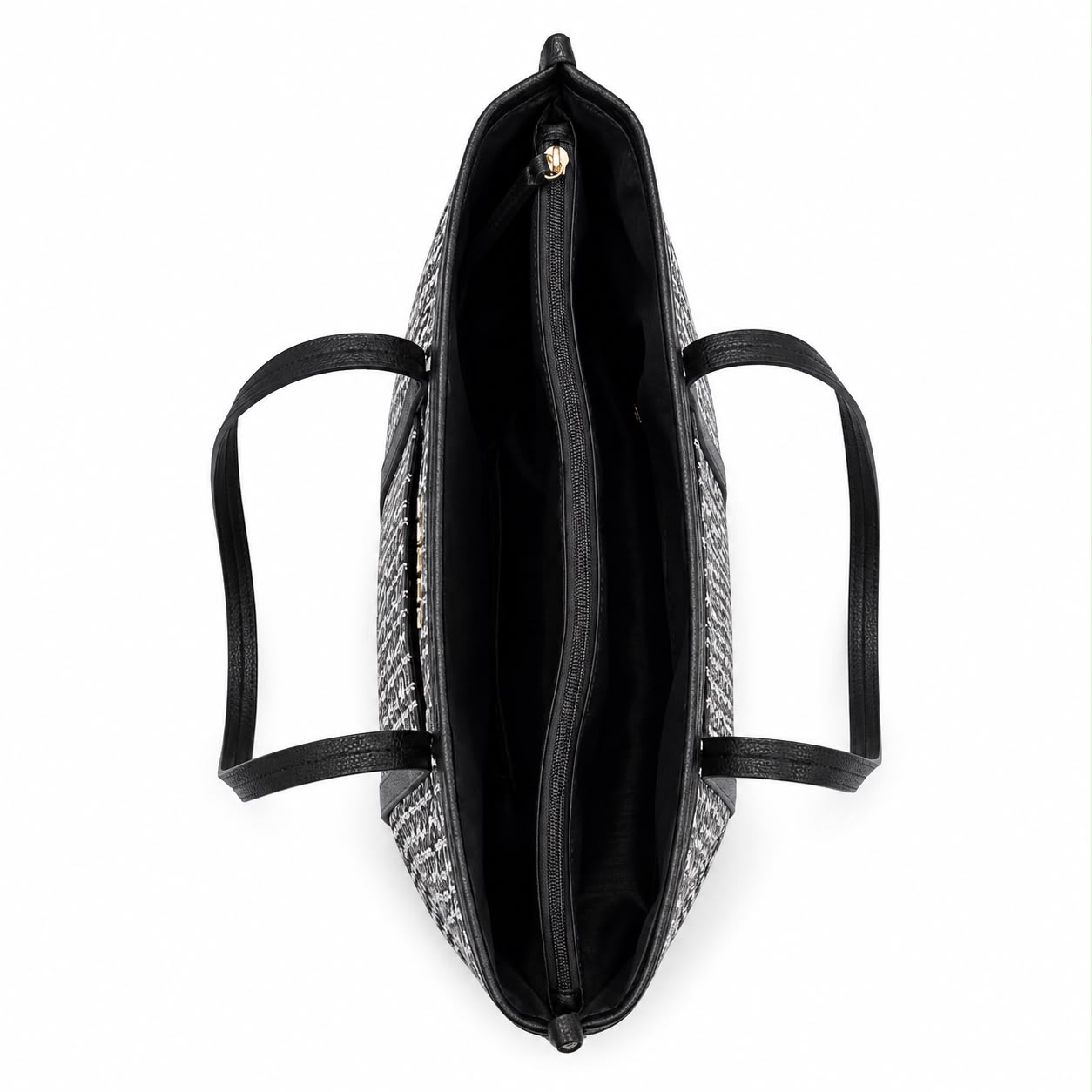 TOMMY HILFIGER BOLSO TOTE NEGRO MONOGRAM BLANCO - 5
