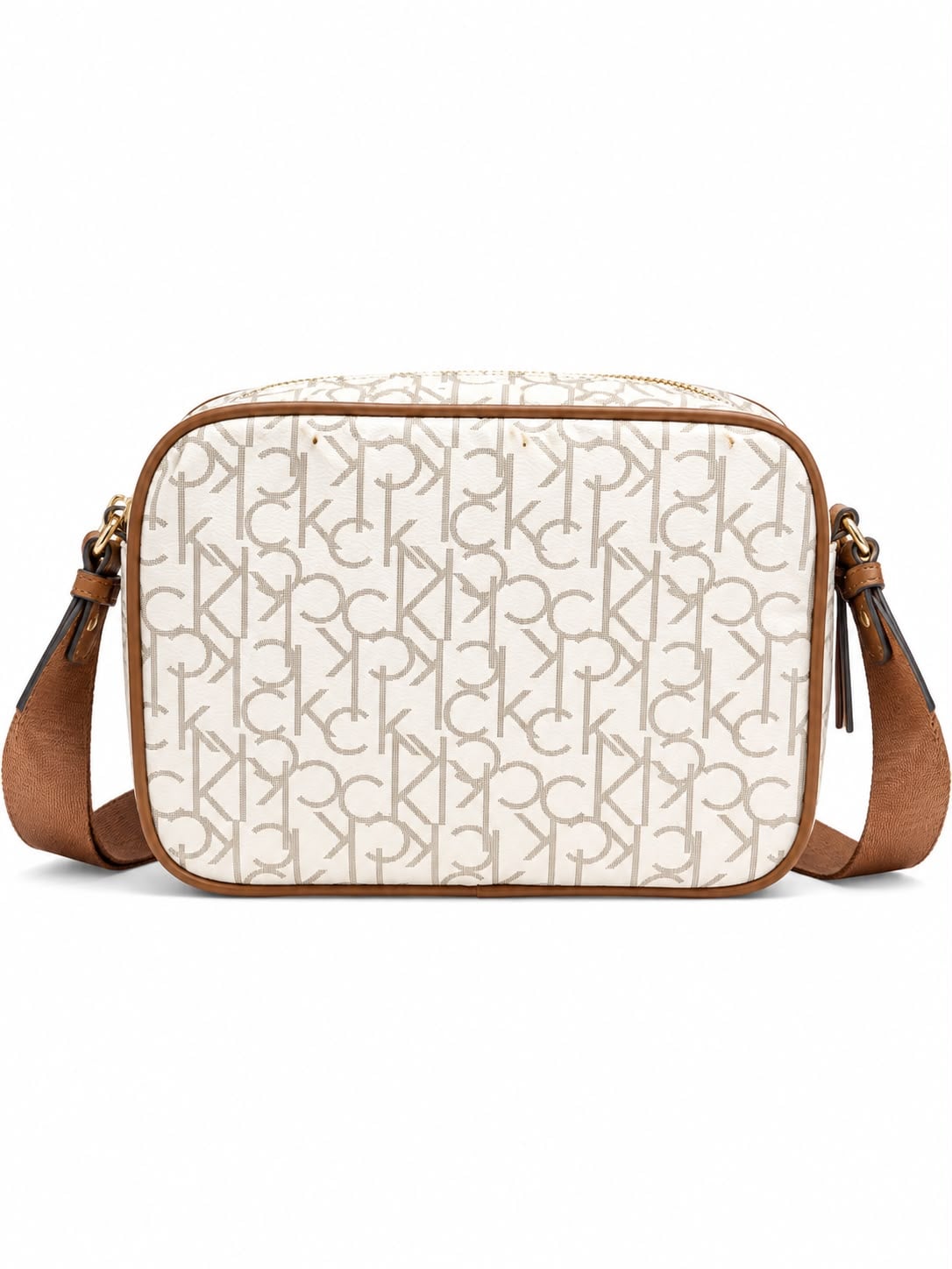 CALVIN KLEIN BANDOLERA CROSSBODY BEIGE - 2