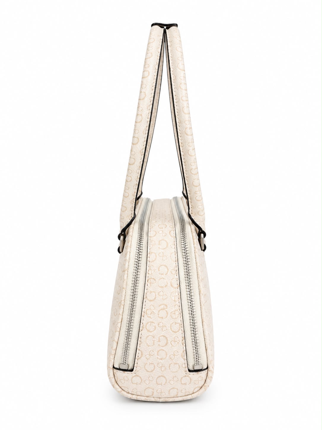 GUESS SATCHEL BEIGE MONOGRAM - 3