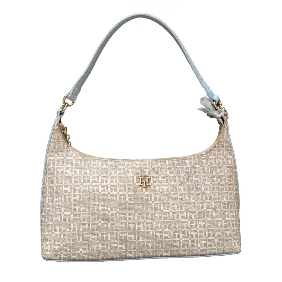 TOMMY HILFIGER BAGUETTE BEIGE MONOGRAM BLANCO - 1