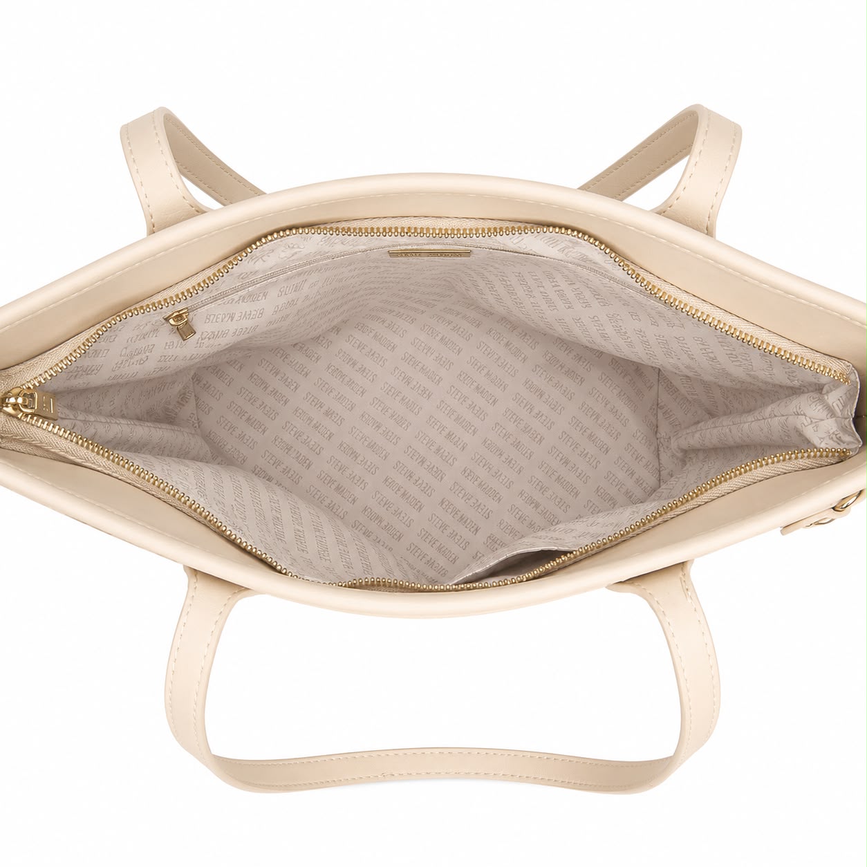 STEVE MADDEN TOTE BAG BEIGE WITH CHARMS - 4