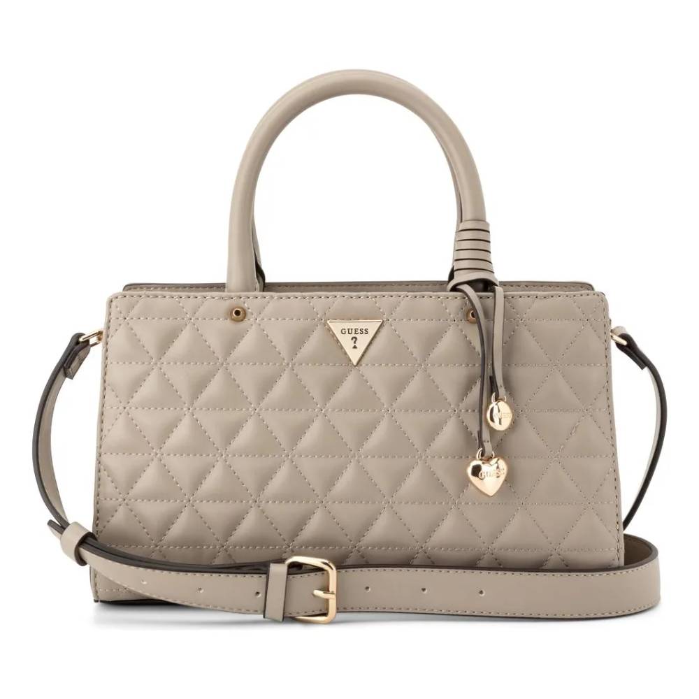 CARTERA GUESS SATCHEL CAFÉ CLARO - 1