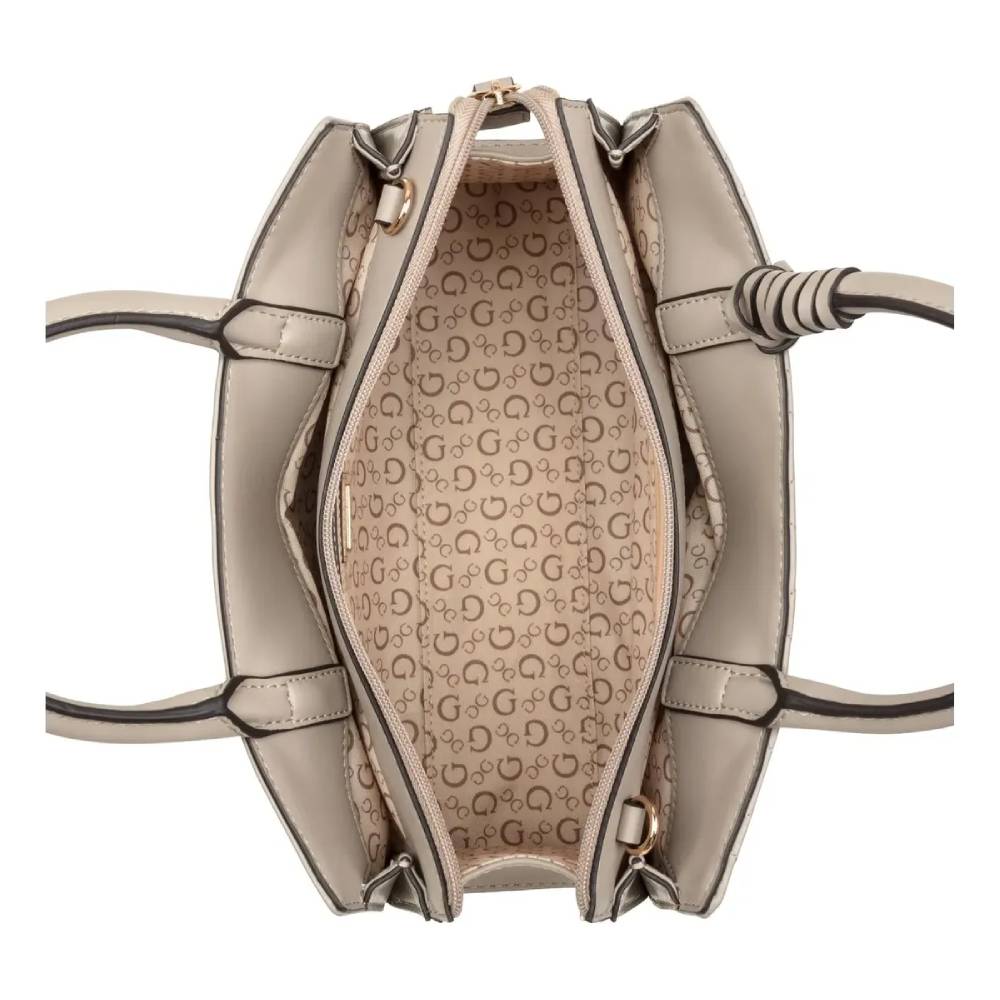 CARTERA GUESS SATCHEL CAFÉ CLARO - 4