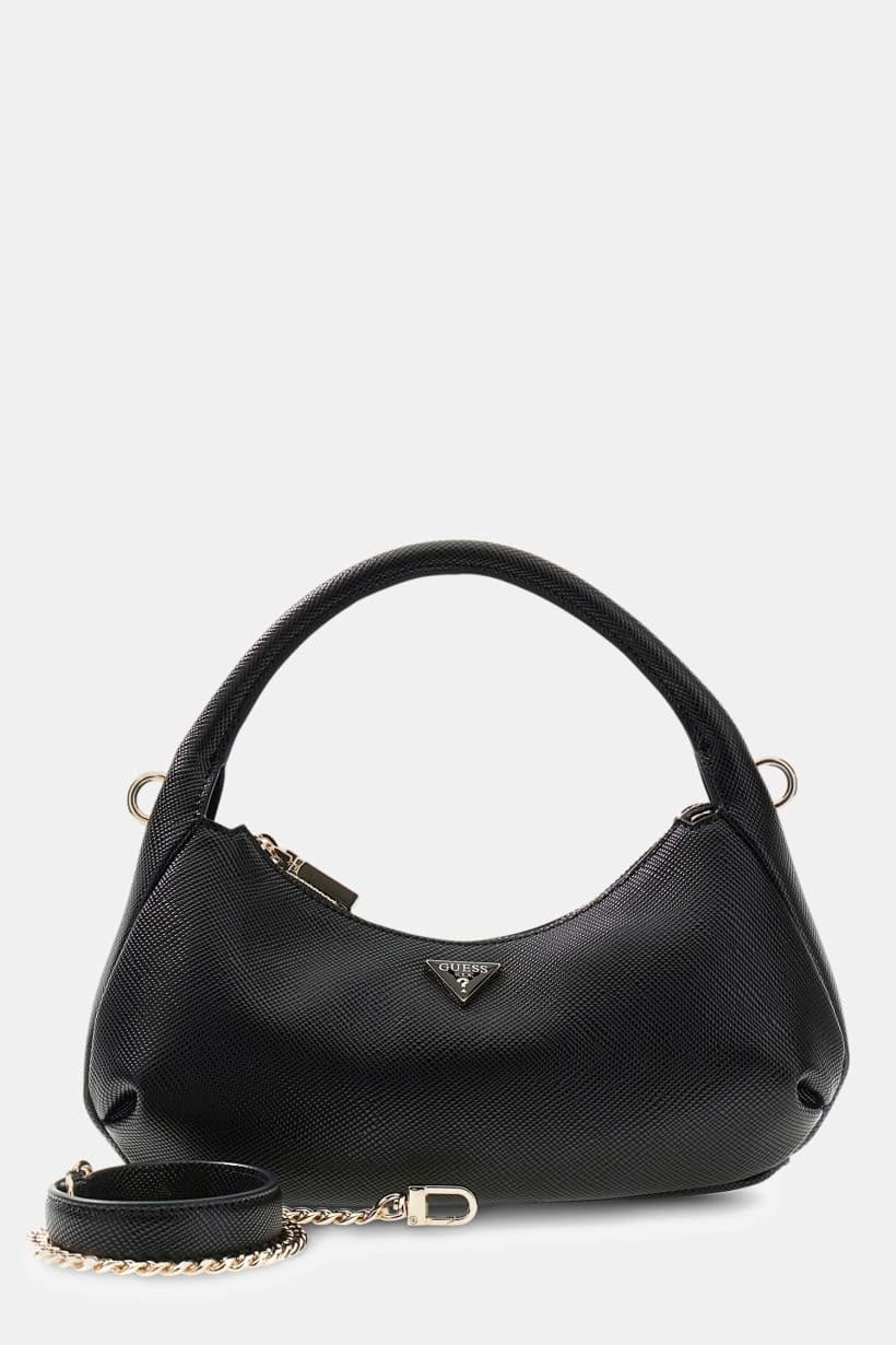 GUESS ECO GEMMA TOP-HANDLE SHOULDER BAG BLACK - 1