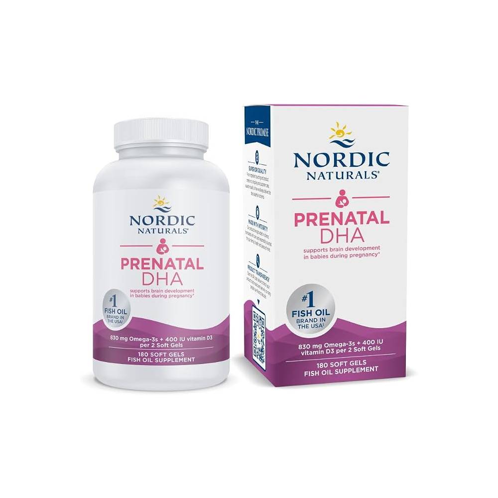 NORDIC NATURALS PRENATAL DHA 830MG 180 CAPSULAS PARA 2 MESES - 1