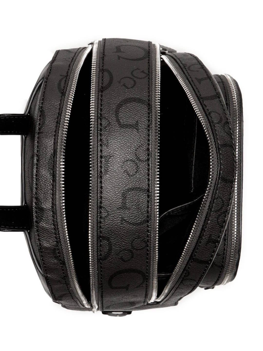 GUESS LOGO-PRINT MINI BACKPACK BLACK - 3
