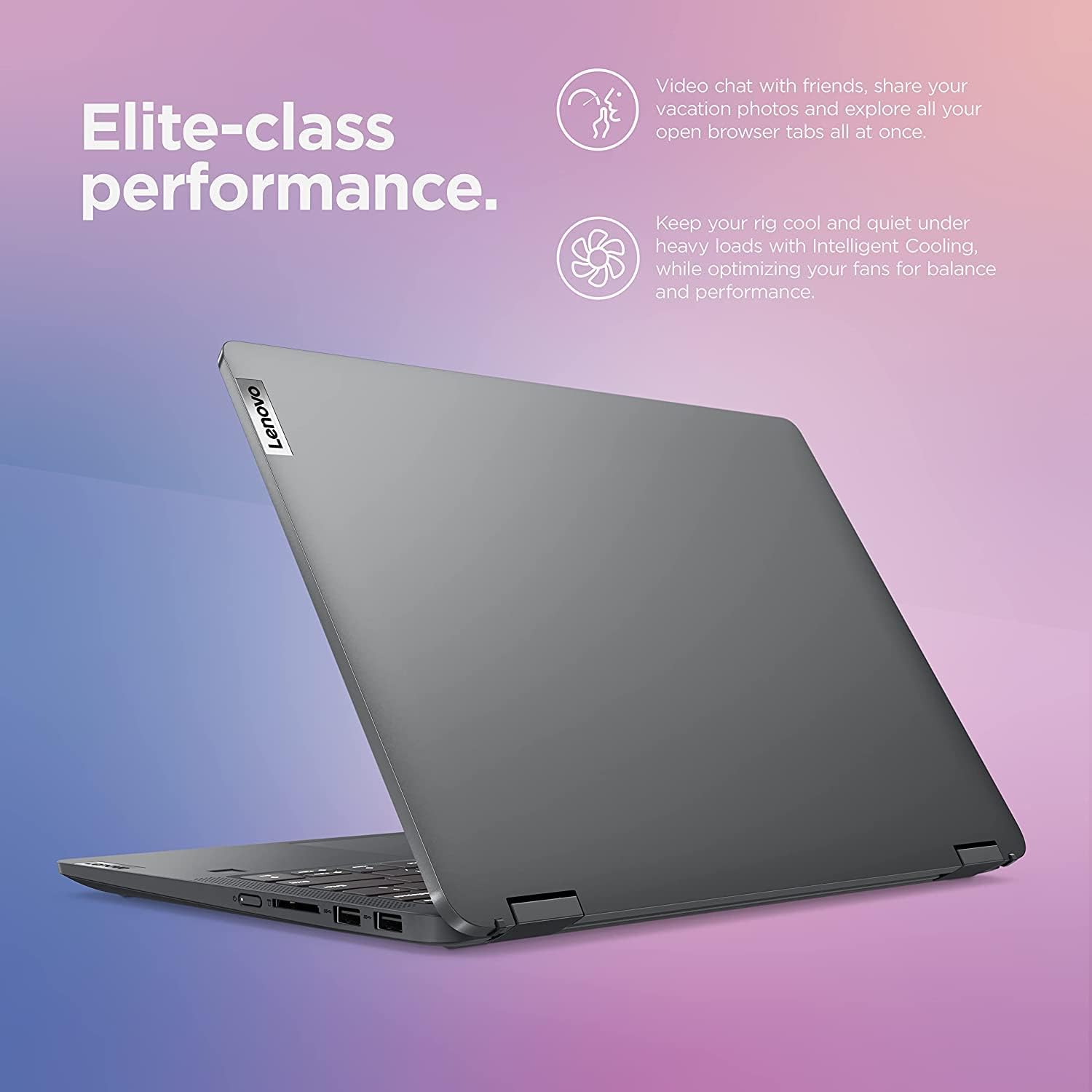 LAPTOP LENOVO FLEX 5 RYZEN 5 5500U 16GB RAM 256GB SSD PANTALLA TOUCH 14" 2 EN 1 DISPLAY GREY - 5